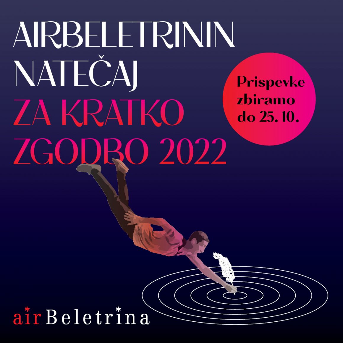 AirBeletrinin natečaj za najboljšo kratko zgodbo 2022