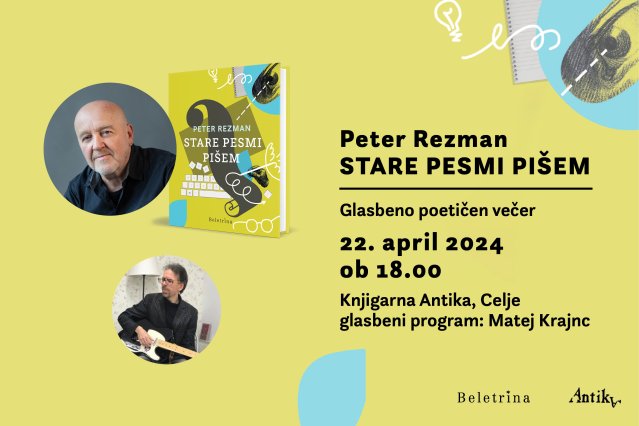 Naslovnica: Glasbeno poetičen večer s Petrom Rezmanom