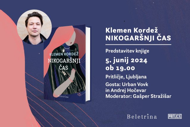 Naslovnica: Predstavitev knjige Nikogaršnji čas