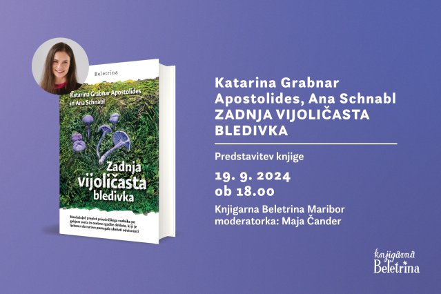 Naslovnica: Predstavitev knjige Zadnja vijoličasta bledivka