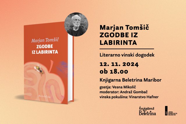 Naslovnica: Mariborski literarno-vinski večer ob knjigi Zgodbe iz labirinta