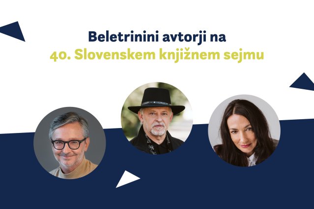 Naslovnica: Beletrinini avtorji na 40. Slovenskem knjižnem sejmu