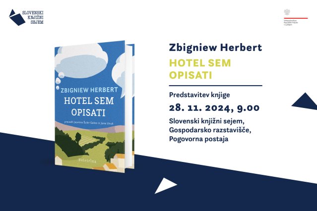 Naslovnica: Pogovor o knjigi Hotel sem opisati Zbigniewa Herberta