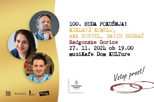 Naslovnica: 100. Huda pokušnja!: Praznovanje besed in okusov