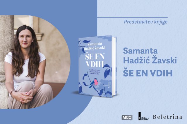 Naslovnica: Predstavitev knjige Še en vdih Samante Hadzić Žavski
