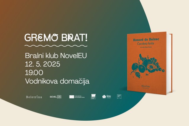 Naslovnica: GREMO BRAT! Honoré de Balzac - bralni klub NovelEU