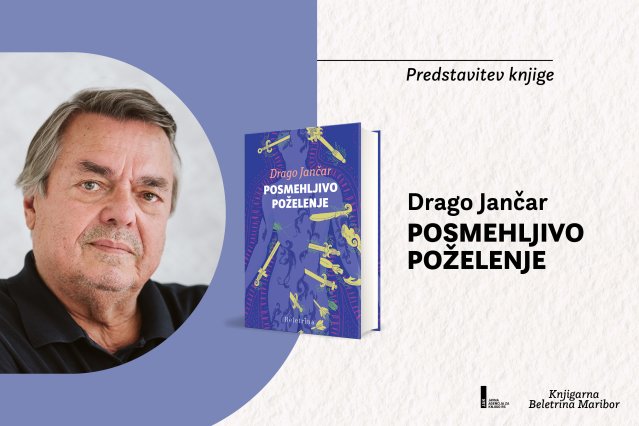 Naslovnica: Predstavitev knjige Draga Jančarja: Posmehljivo poželenje