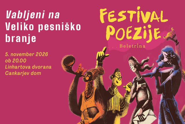 Naslovnica: Veliko pesniško branje Festivala Poezije