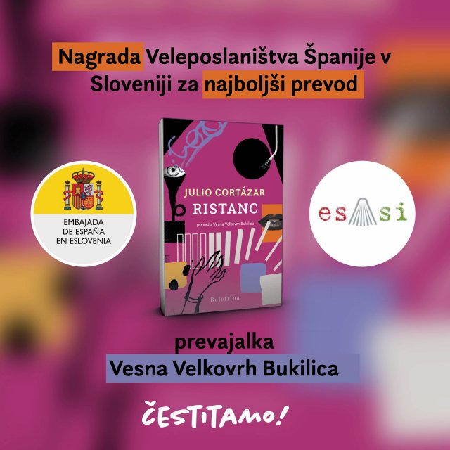 Naslovnica: Nagrada esAsi za prevod romana Ristanc