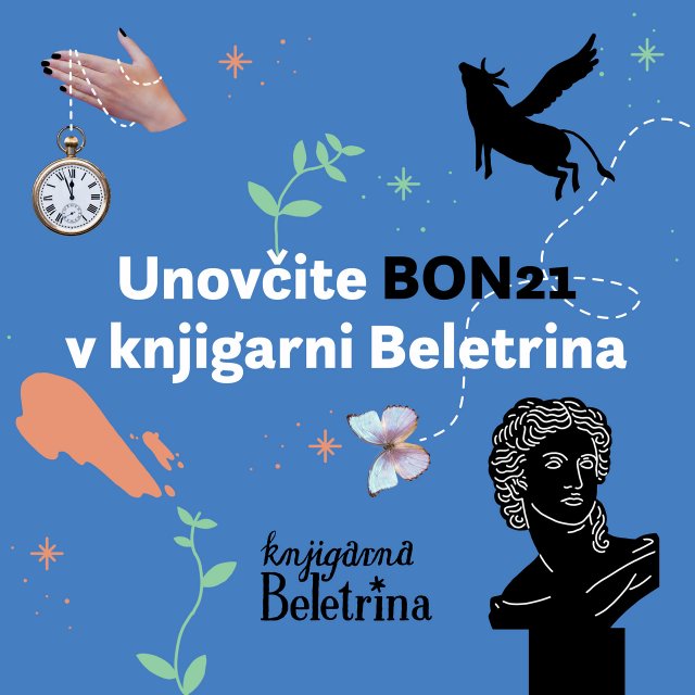 Naslovnica: Unovčite BON21 v knjigarni Beletrina