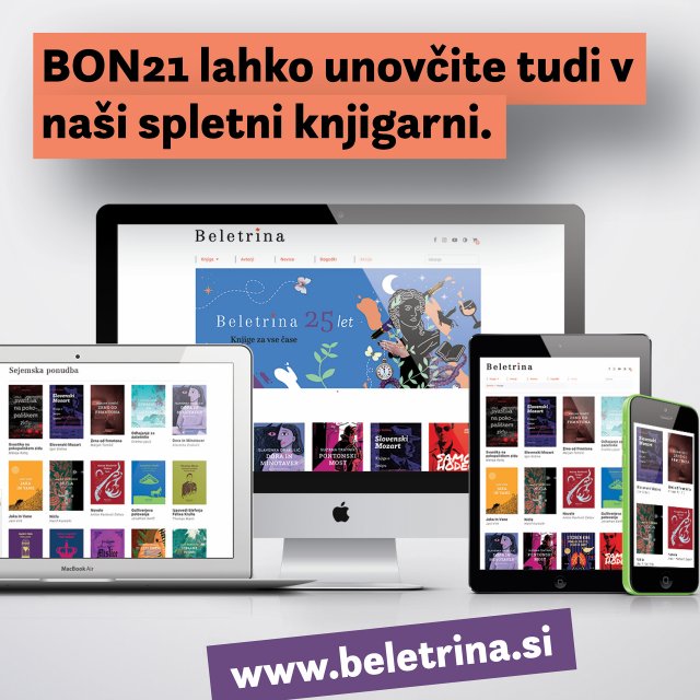 Naslovnica: BON21 lahko odslej unovčite tudi v naši spletni knjigarni