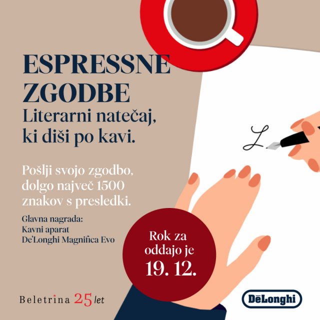 Naslovnica: Literarni natečaj Espressne zgodbe