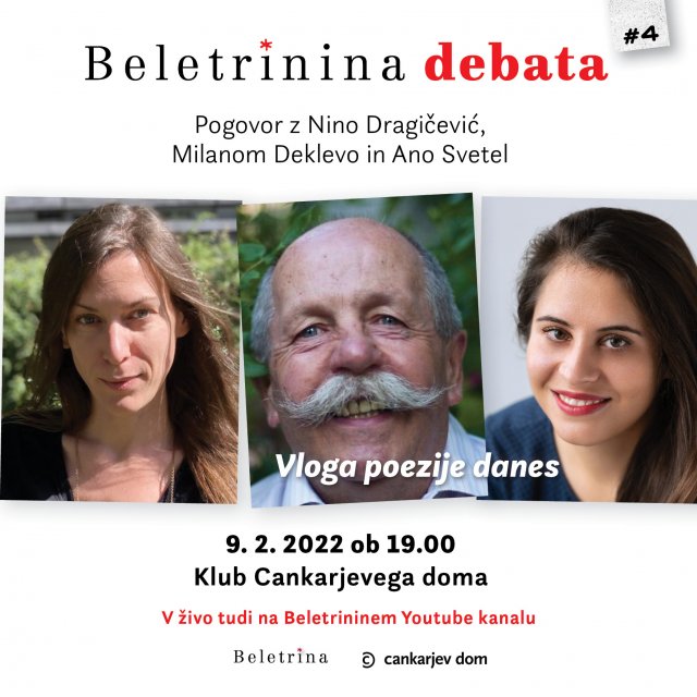 Naslovnica: Beletrinina debata: Vloga poezije danes
