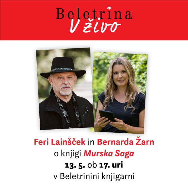 Naslovnica: Oglejte si snemanje Beletrine v živo s Ferijem Lainščkom in Bernardo Žarn