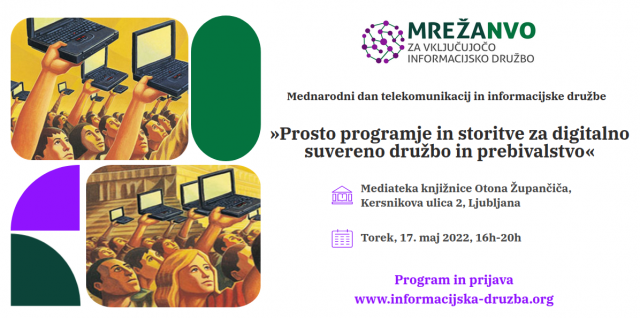 Naslovnica: Prosto programje in storitve za digitalno suvereno družbo in prebivalstvo