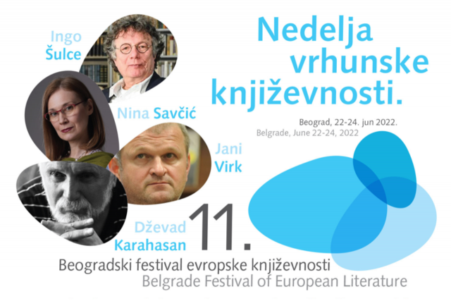 Naslovnica: Jani Virk na 11. Beograjskem festivalu evropske književnosti