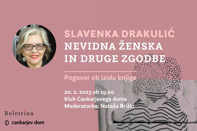 Naslovnica: Slavenka Drakulić v Cankarjevem domu