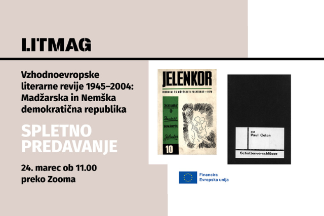 Naslovnica: Vzhodnoevropske literarne revije 1945–2004: Madžarska in Nemška demokratična republika