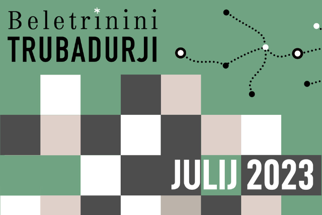 Naslovnica: Beletrinini trubadurji v juliju 2023