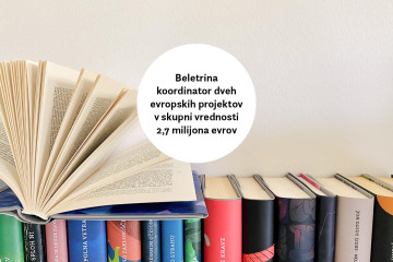 Naslovnica: Beletrina koordinator dveh evropskih projektov v skupni vrednosti 2,7 milijona evrov