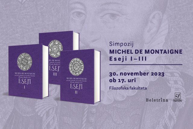 Naslovnica: Simpozij ob izdaji Esejev I—III Michela de Montaignea