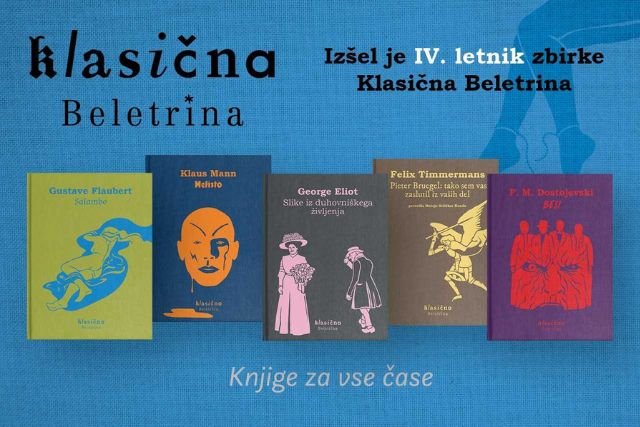 Naslovnica: Izšel je IV. letnik zbirke Klasična Beletrina
