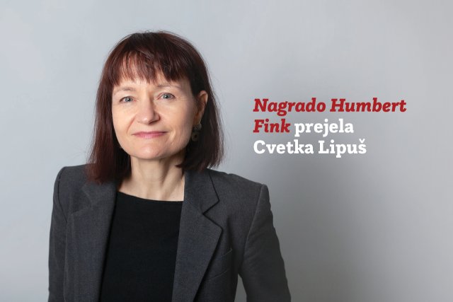 Naslovnica: Letošnja prejemnica nagrade Humbert Fink mesta Celovec je Cvetka Lipuš
