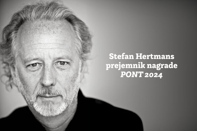Naslovnica: Evro-sredozemska književna nagrada PONT 2024 v roke Stefana Hertmansa