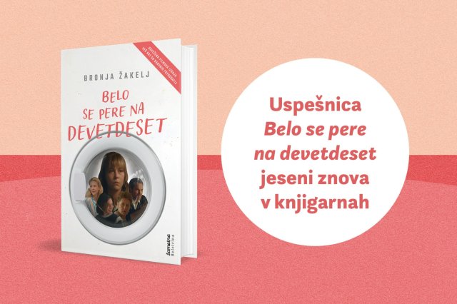Naslovnica: Uspešnica Belo se pere na devetdeset jeseni znova v knjigarnah, kmalu pa tudi na velikem platnu!
