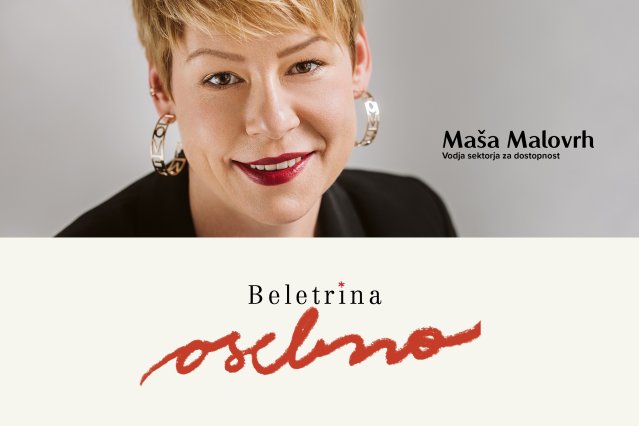 Naslovnica: Maša Malovrh, vodja sektorja za dostopnost