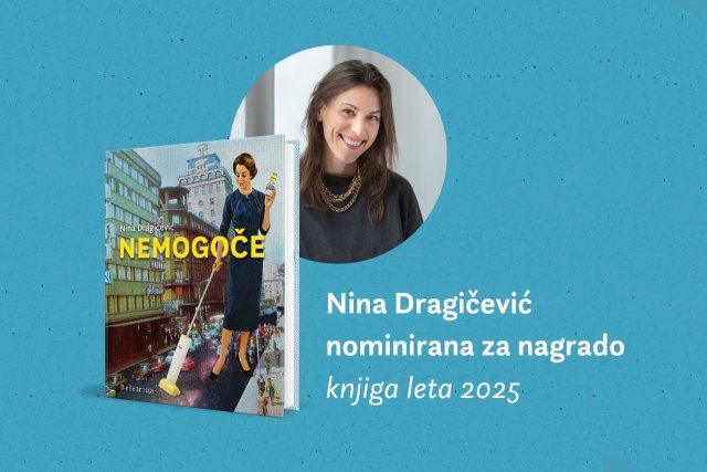 Naslovnica: Nina Dragičević nominirana za nagrado  knjiga leta 2025