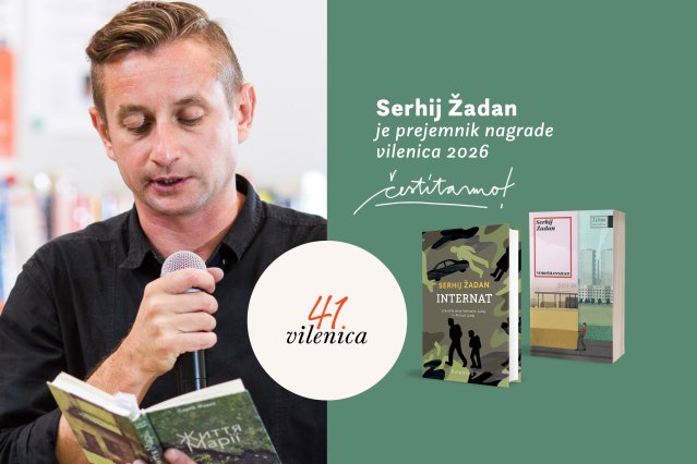 Naslovnica: Prejemnik nagrade vilenica 2026 je Serhij Žadan